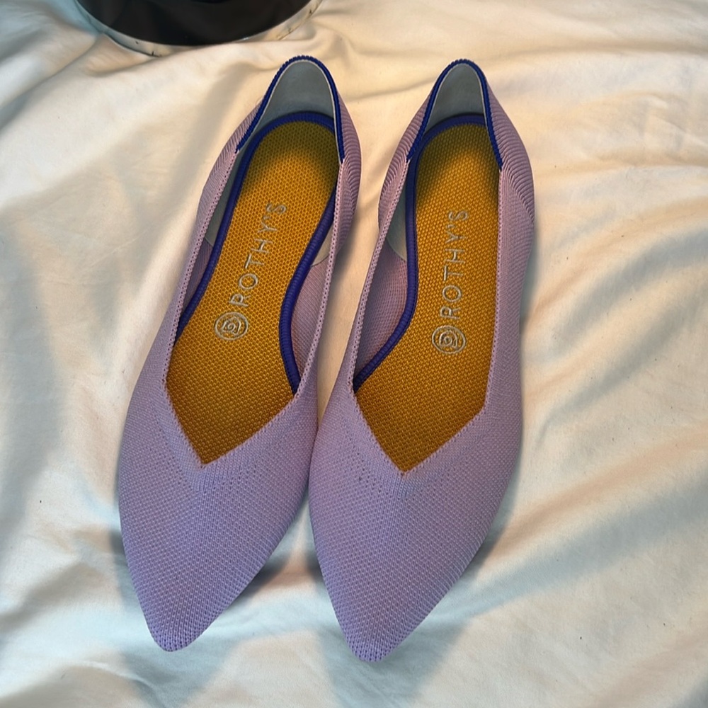 Rothy's Soft Orchid/Grape Crush The Point Flats size 9.5